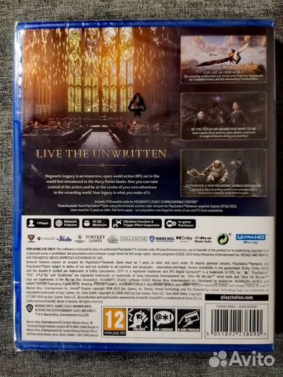 Hogwarts Legacy PS4 PS5 русские субтитры