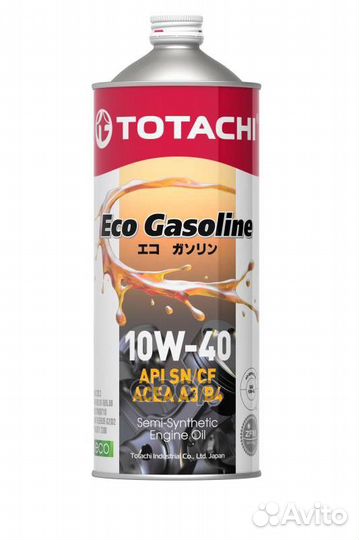 Totachi ECO gasoline semi-synt SN/CF 10W40 Масло