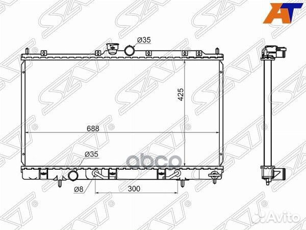 Радиатор Mitsubishi Outlander 02-09 / Airtrek 0