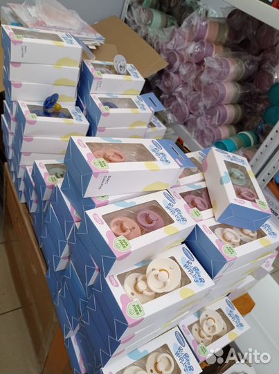 Соски пустышки из каучука для малышей