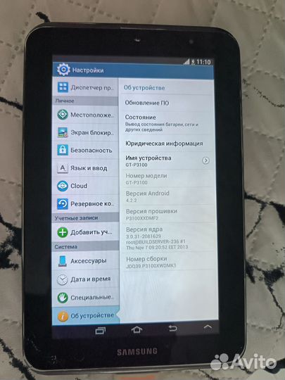 Планшет Samsung gt-p3100