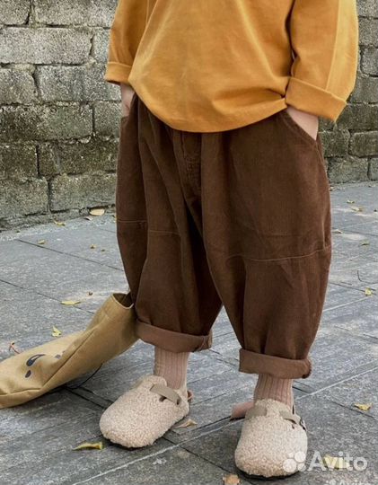 Сабо клоги детские плюшевые