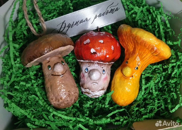 Ватные ёлочные игрушки