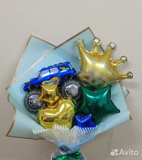 Крафтовый букет из шаров