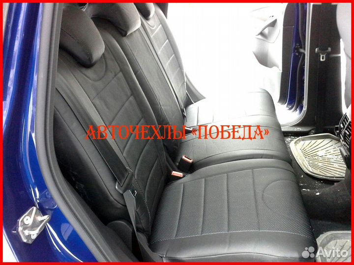 Чехлы Ford Kuga 2 из экокожи чёрные Классика