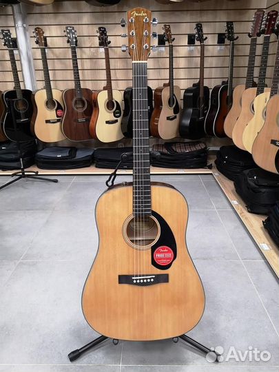 Акустическая гитара fender CD-60S Natural