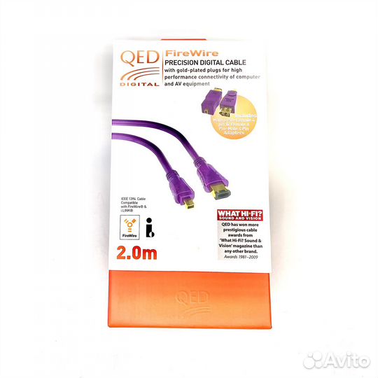 Кабели FireWire 6-4pin с переходниками QED (U.K.)