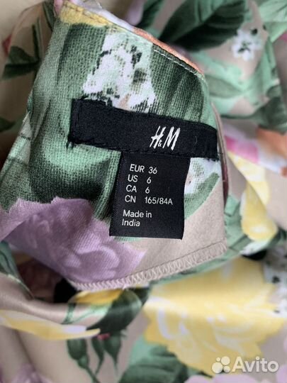 Винтажный H&M платье S 42