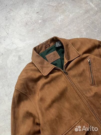 Винтажная кожаная куртка Италия Old Money 90