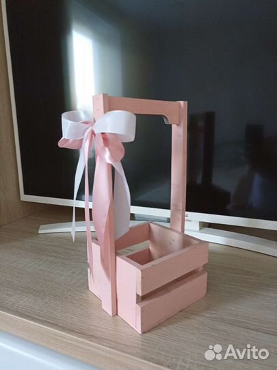 Деревянная корзинка ящик