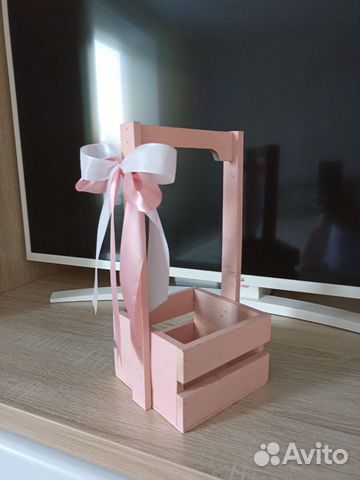 Деревянная корзинка ящик