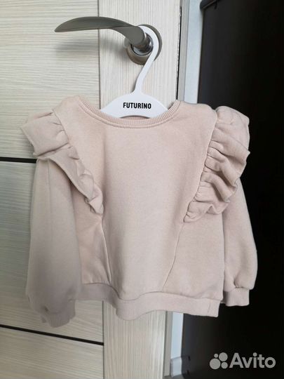 Толстовка с воланами Zara 86 размер