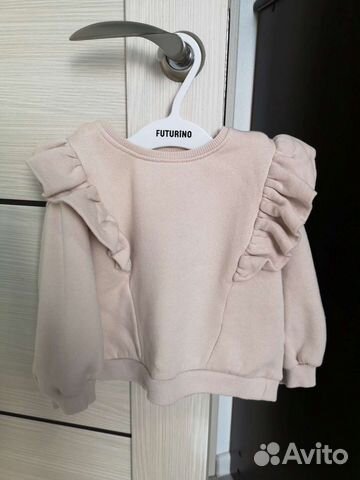 Толстовка с воланами Zara 86 размер