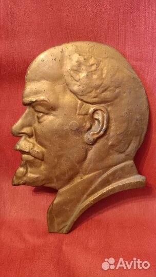 Барельеф. Ленин. Чугун