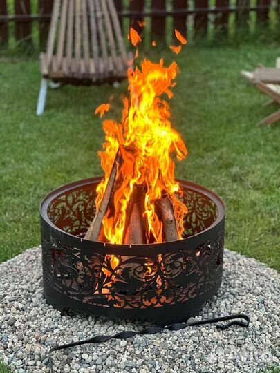 Костровая чаша с крышкой