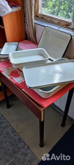 Алюминиевые формы с крышками для холодца бу - 6 шт