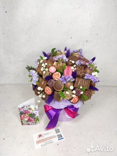 Сладкие букеты из конфет