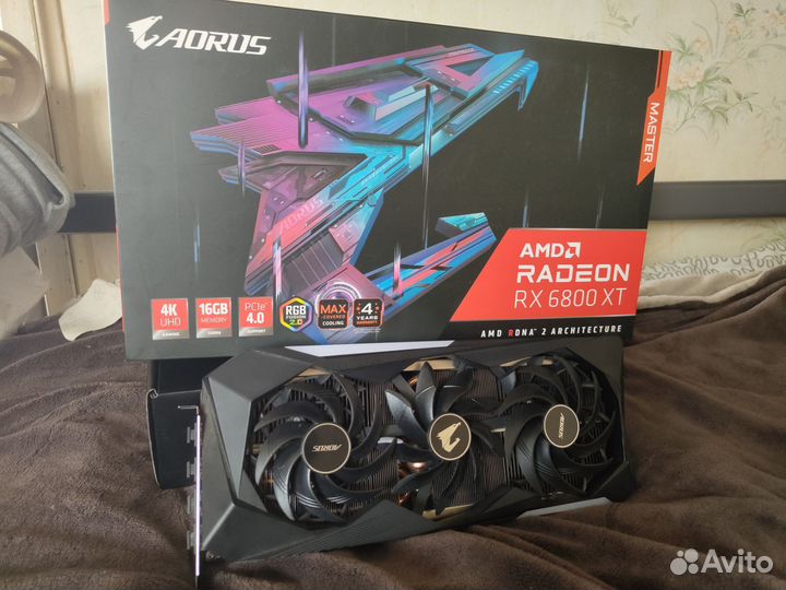 Видеокарта AMD Radeon RX 6800 XT Aorus Master