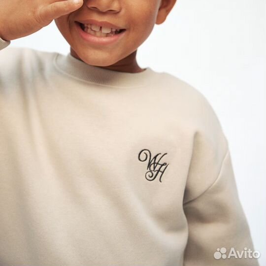 Свитшот/толстовка/кофта с начесом H&M 122/128