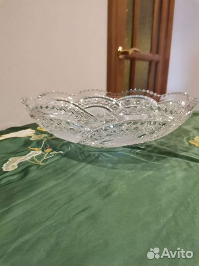 Большая хрустальная ваза СССР