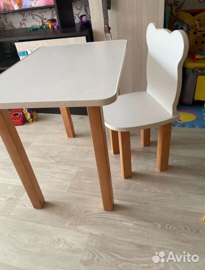 Детский стол и стул, новый в коробке
