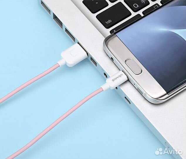 Кабель фирменный быстрой зарядки 2A microUSB 1/2м