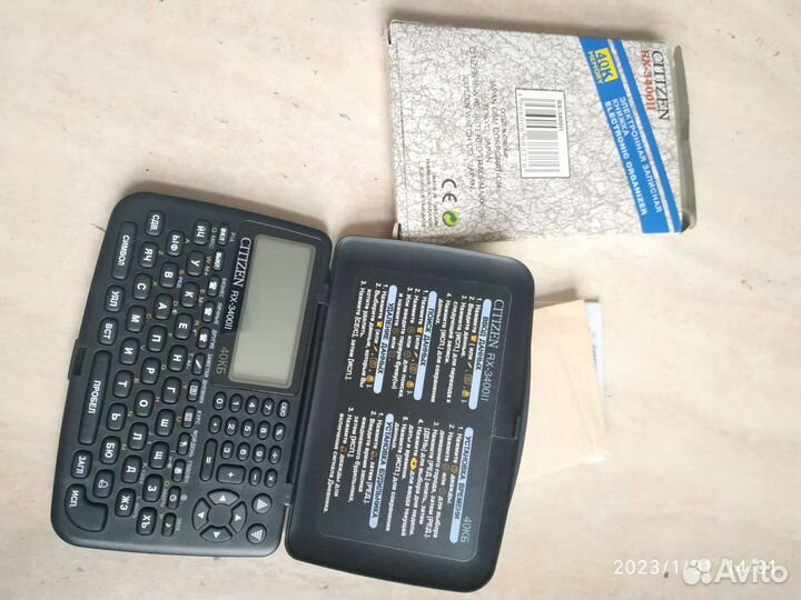 Эл.книжка citizen rx3400ii