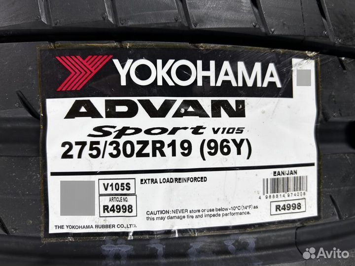 Yokohama Advan Sport V105S 275/30 R19 96Y