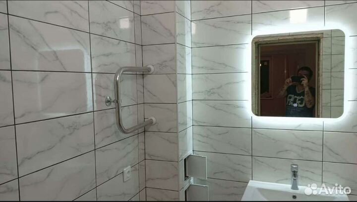 Ремонт ванной комнаты, укладка плитки