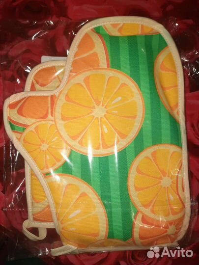 Набор варежка+прихватка подарок