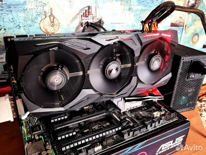 Видеокарта gtx 1080 ti 11 gb asus strix