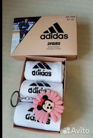 Женские носки Adidas в подарочной упаковке