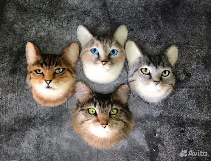 Авторские броши и подвески по фото ваших питомцев