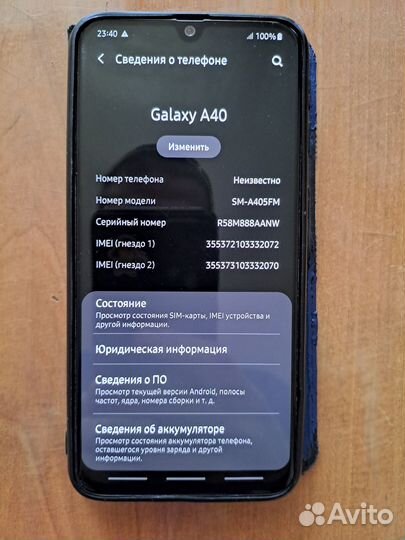 Samsung Galaxy A40, 4/64 ГБ