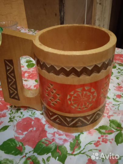 Кружка деревянная