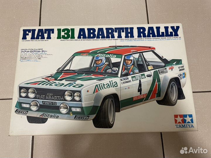 Сборная модель 1/20 Tamiya Fiat 131 Abarth Rally