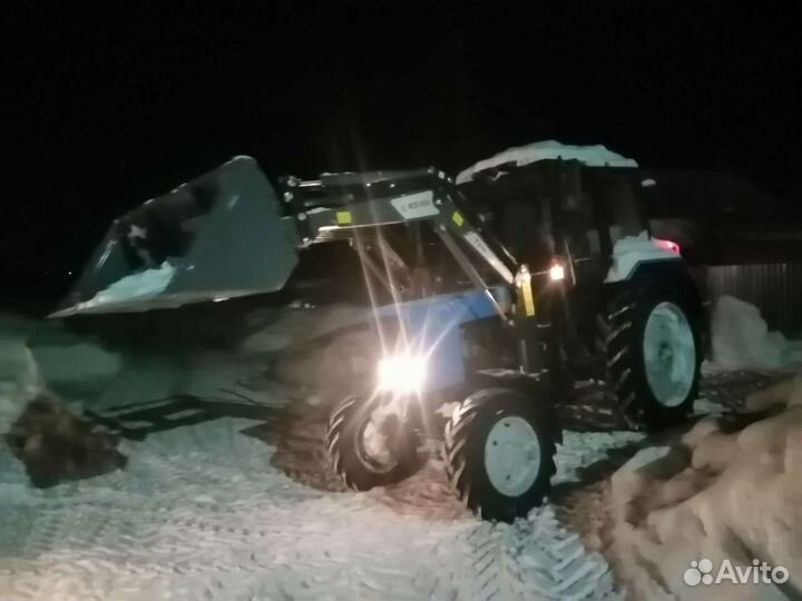 Погрузчик, плуг