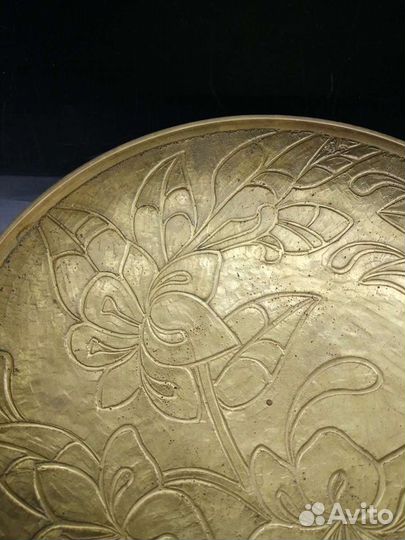 Фруктовница латунная 