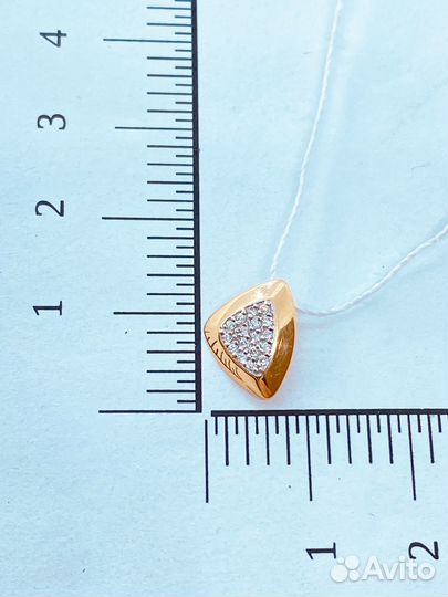 Подвеска с синтетическим камнем Золото