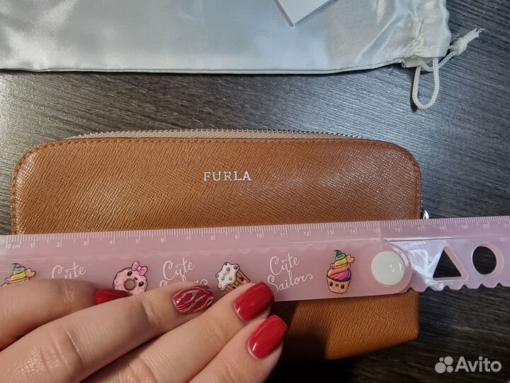 Косметичка Furla новая коричневая