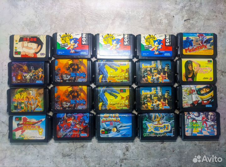 Оригинальные катриджы на Sega Mega Drive Япония