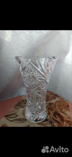 Ваза Богемский хрусталь Чехия