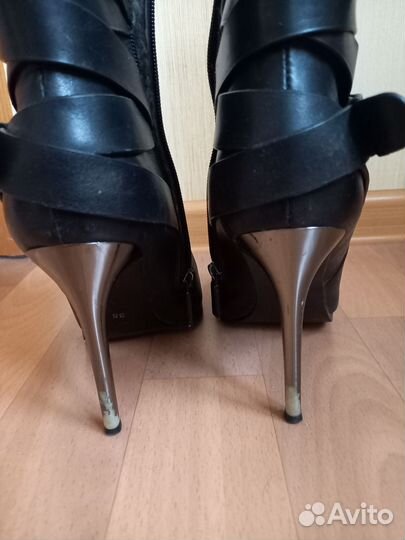 Ботильоны зимние кожа 38