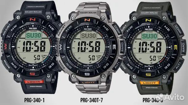 Часы Casio Pro trek prg 340 3E оригинал