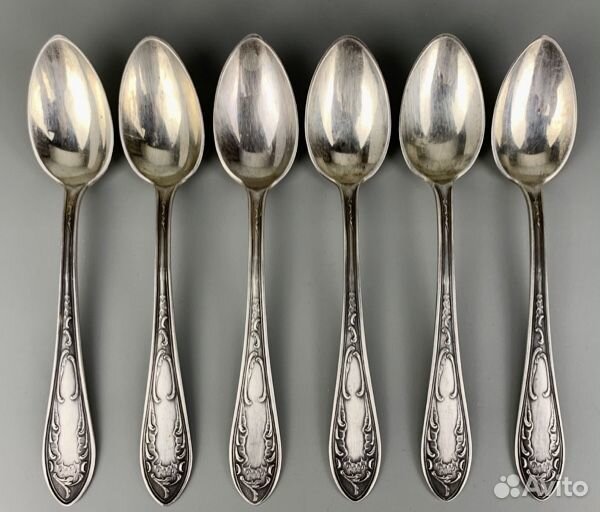 Чайные ложки серебро 875