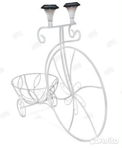 Подставка Велосипед садовый с фонарем 53-351 W выв