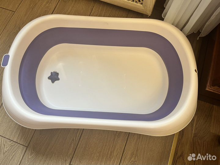 Ванночка для купания складная со сливом
