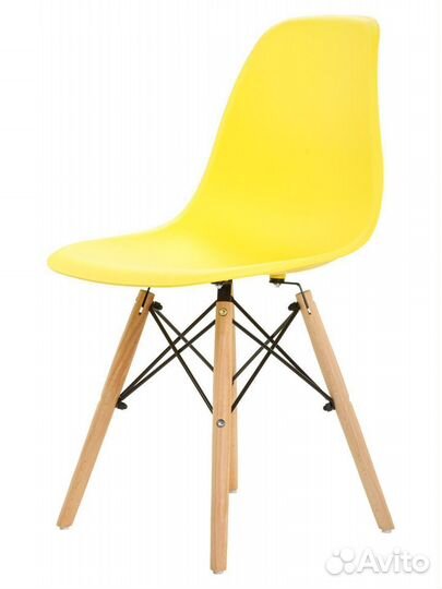 Стул в стиле eames DSW, желтый