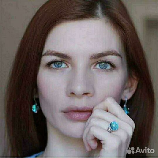 Комплект ювелирный,родированный