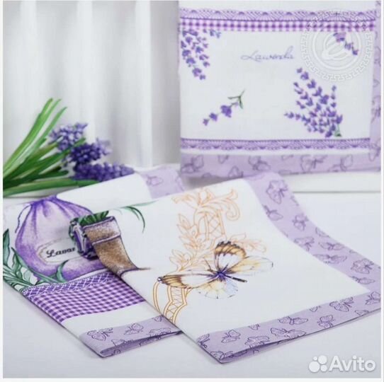 Полотенце кухонное из рогожки